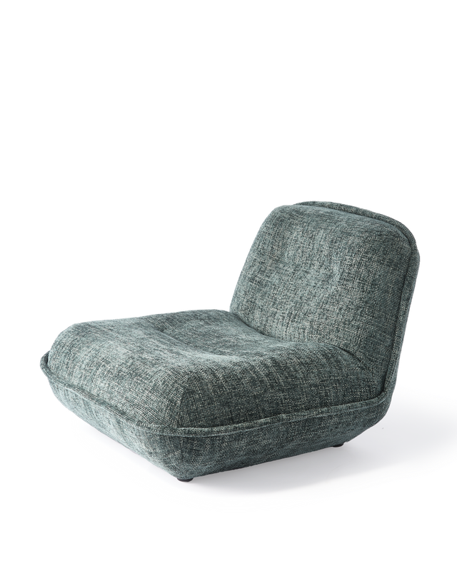lounge chair puff green, Olive green, large