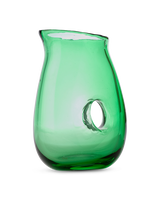 Jug with Hole clear, Dark green, small