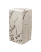 Pillar marble look black S, White, small