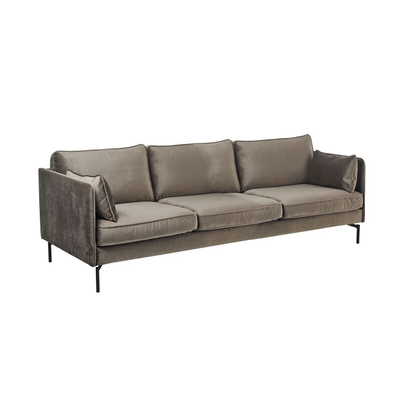 Sofa PPno.2 XL velvet rust, Dark brown, large