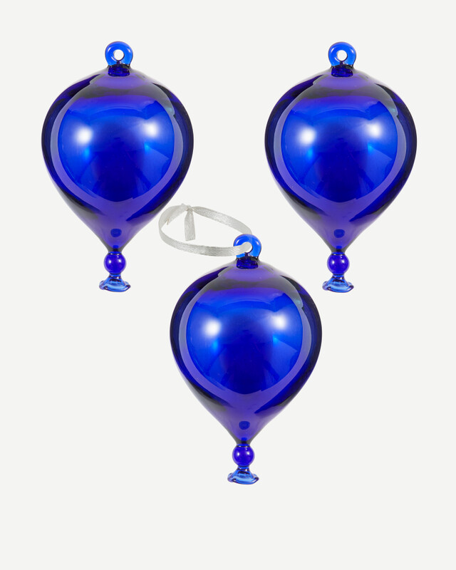 ornaments balloon dark blue set 3, Dark blue, pdp
