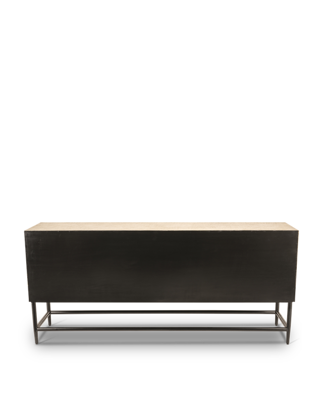 Cabinet ribbel gold low, Gold, large