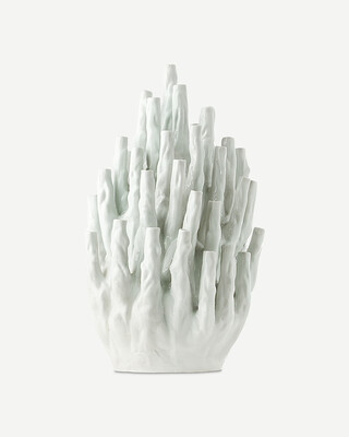 Vase coral 50-tulips white, White, medium