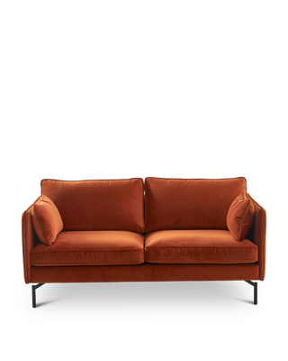 Sofa PPno.2 velvet rust, Rust red, medium