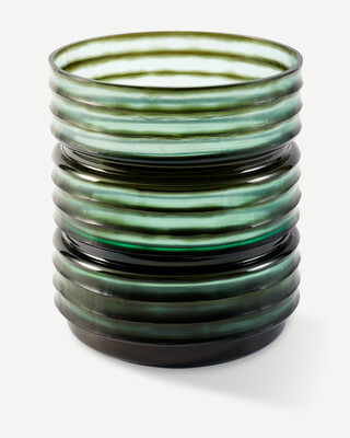 vase layer green L, Dark green, medium