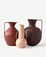 Vases Roman brown set 3, Cognac, small