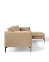 Sofa PPno.2 CL right fabric smooth beige, Beige, small