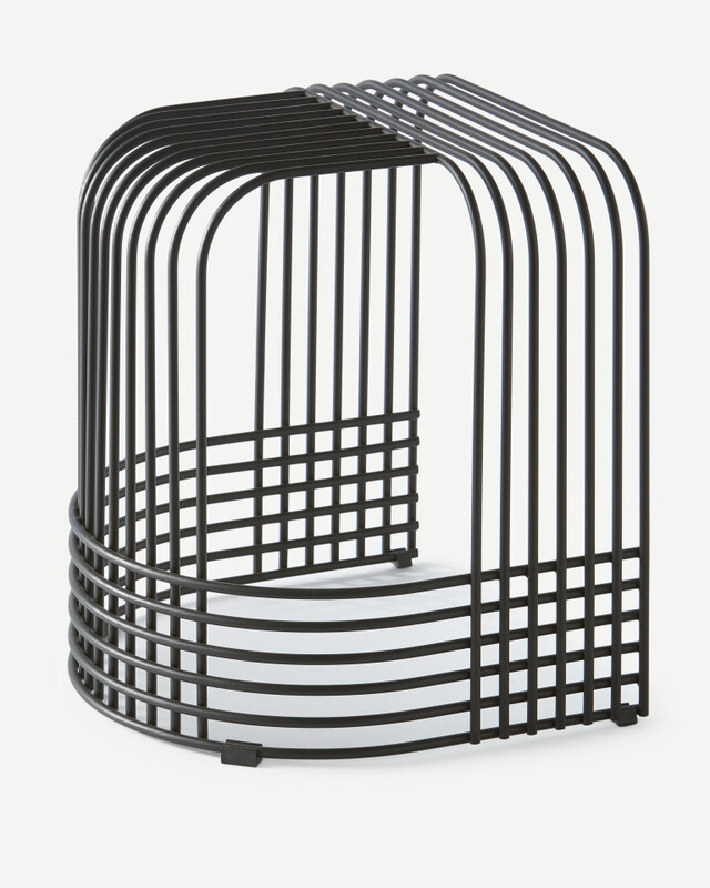 stool drop end white, black, pdp