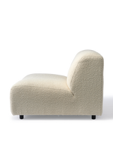 sofa a-round-u 1,5 seat boucle ecru, White, small