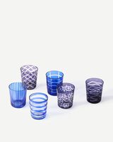 Tumbler cobalt mix set 6, Multi-colour, small