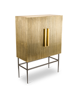 Cabinet Ribbel gold middle, Gold, small