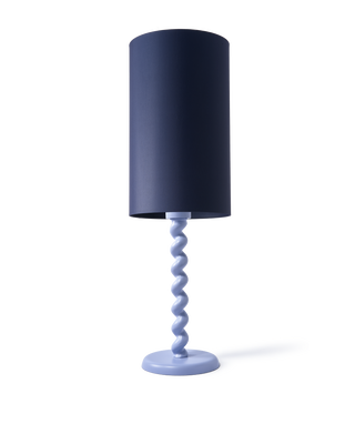 lamp base twister light blue, light blue, medium