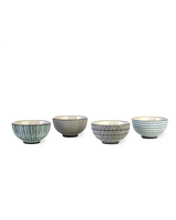 Salad bowl Pastel afresh set 4, Green grey, small