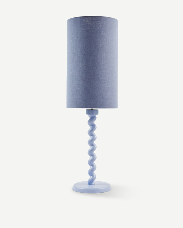lamp shade Ø35xH60cm light blue, light blue, pdp