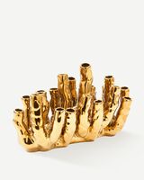 vase coral reef gold, Gold, small
