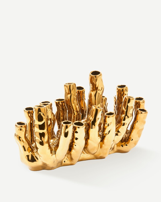 vase coral reef gold, Gold, pdp