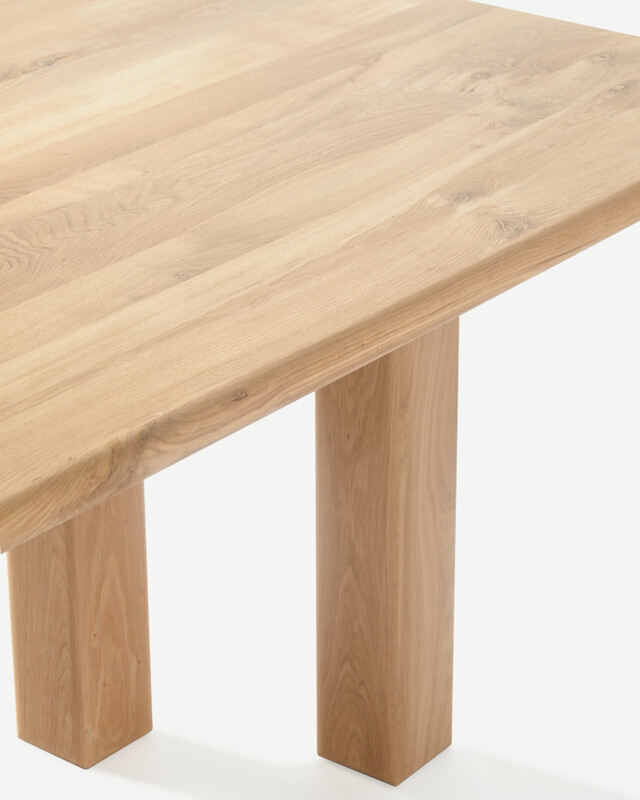 dining table Stilts rectangular natural (FSC 100% certified), Dark brown, pdp