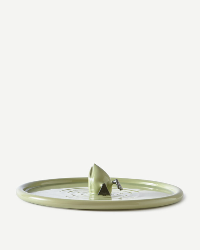 plate diving duck pink, Green grey, pdp