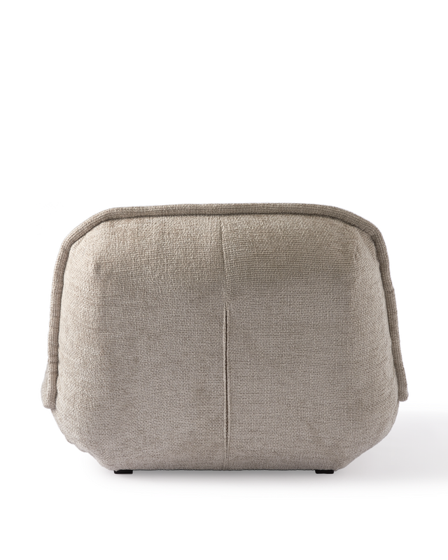 lounge chair puff green, White, large