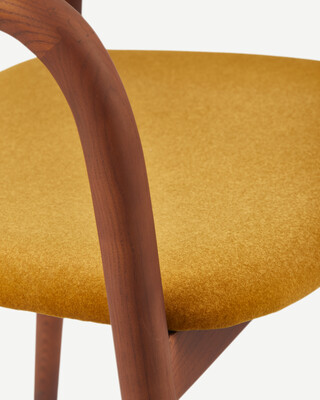 chair henry soft yellow (FSC 100% certified), Yellow, medium