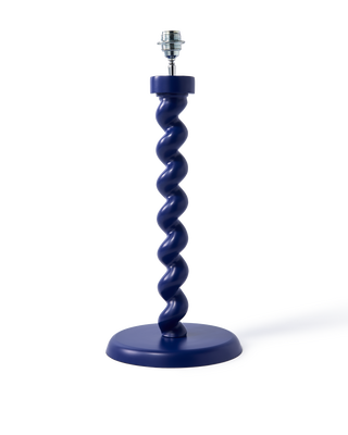 lamp base twister dark blue, Dark blue, medium