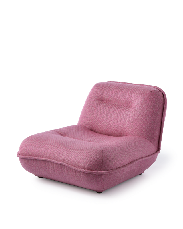 lounge chair puff mint, light pink, large