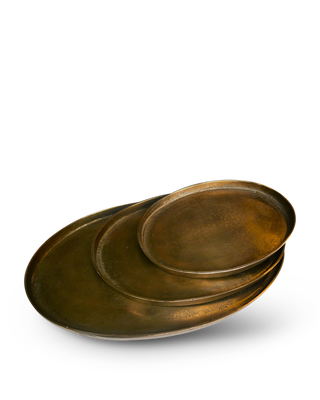 Antique brass Oval Platters