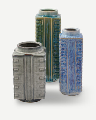 vases small city set 3, Multi-colour, medium
