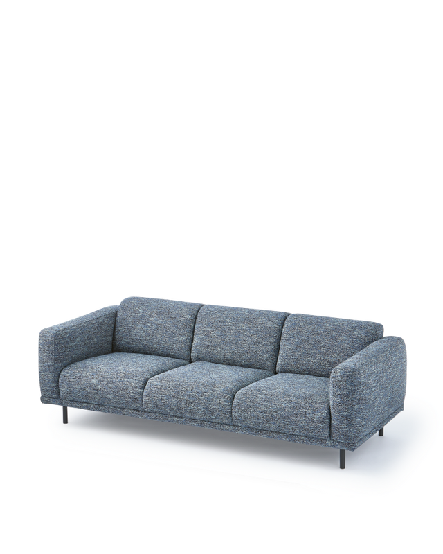 Sofa Teddy XL blue, Dark blue, large