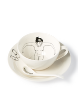 Undressed teaset set 4, White, small