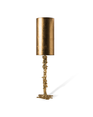 Lamp base drip gold, Gold, medium