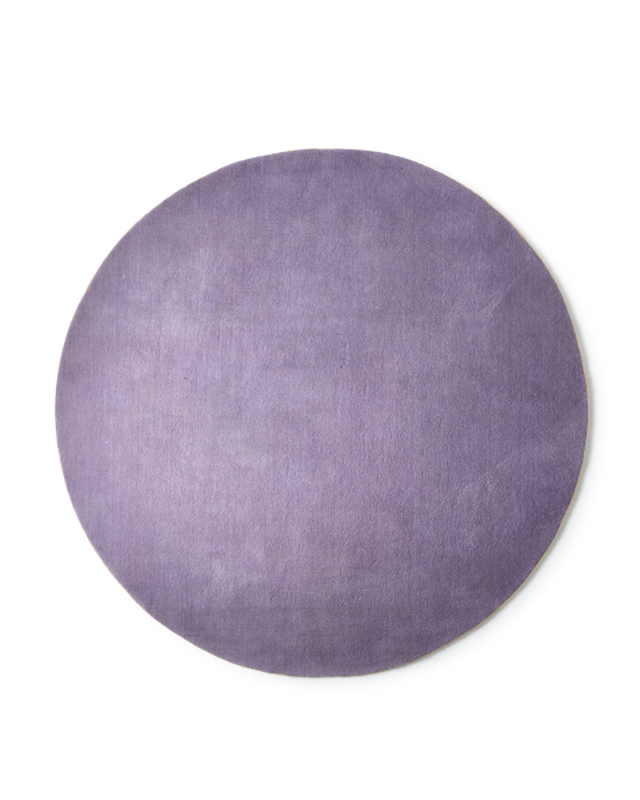 carpet outline light lilac / yellow Ø200, Lilac, large