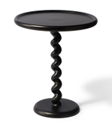side table twister black, Black, small