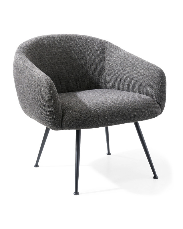 Chair Buddy fabric smooth dk grey, Light grey, large