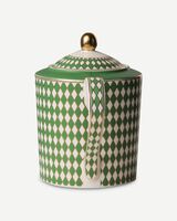 Teapot Chess yellow, Dark green, small