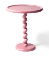 side table twister black, Light pink, small