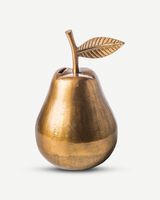 Moneybox pear gold, Gold, small