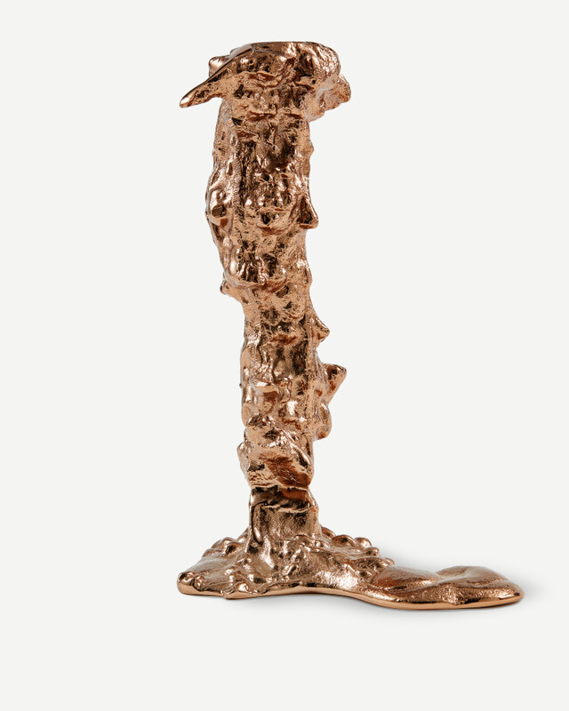 Drip candle holder L, light pink, pdp