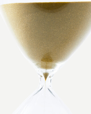 Sandglass ball L gold, Gold, medium