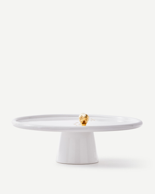 plate walking duck white/gold, Gold, pdp