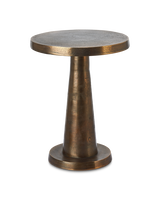 Side table Toot antique brass low, Copper, small