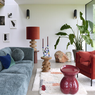 Lamp base tree times, Cognac, medium