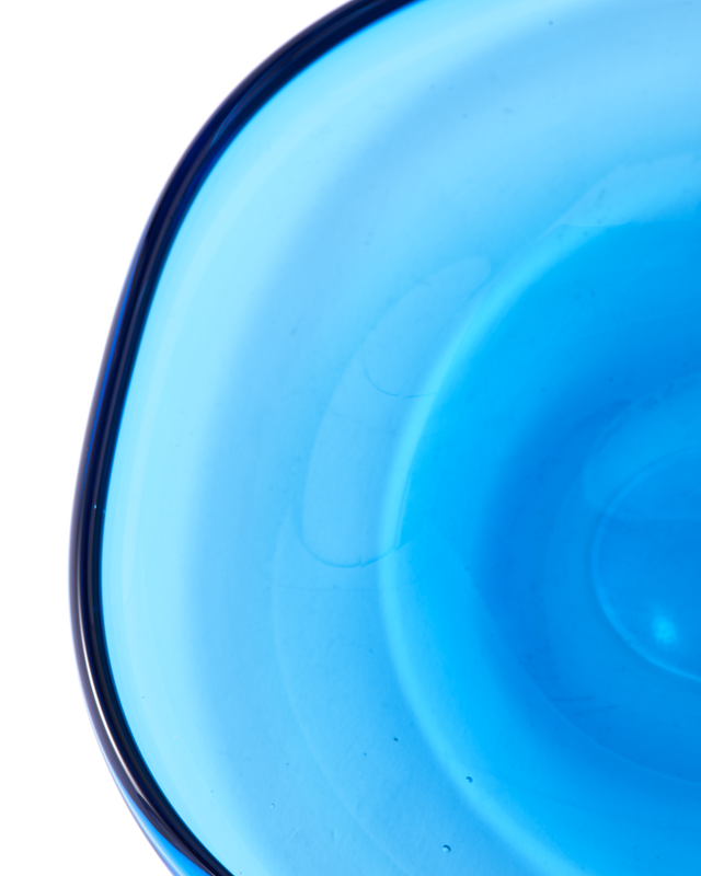 plate clear blue eye S, light blue, large