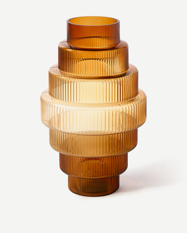 Vase Steps ochre XXL, Ochre, pdp