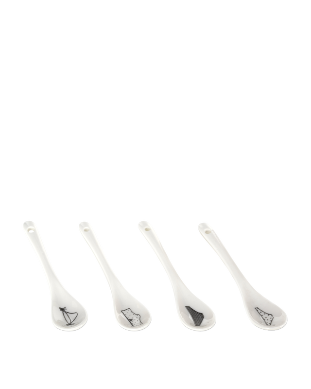 Undressed teaset set 4, White, large