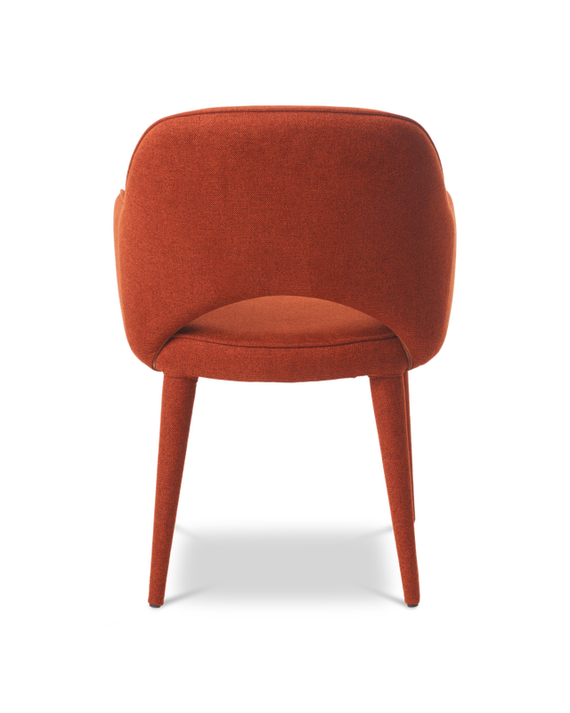 Chair arms Cosy fabric rust, Rust red, large