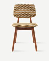 dining chair happy days geo ochre (FSC 100% certified), Ochre, small