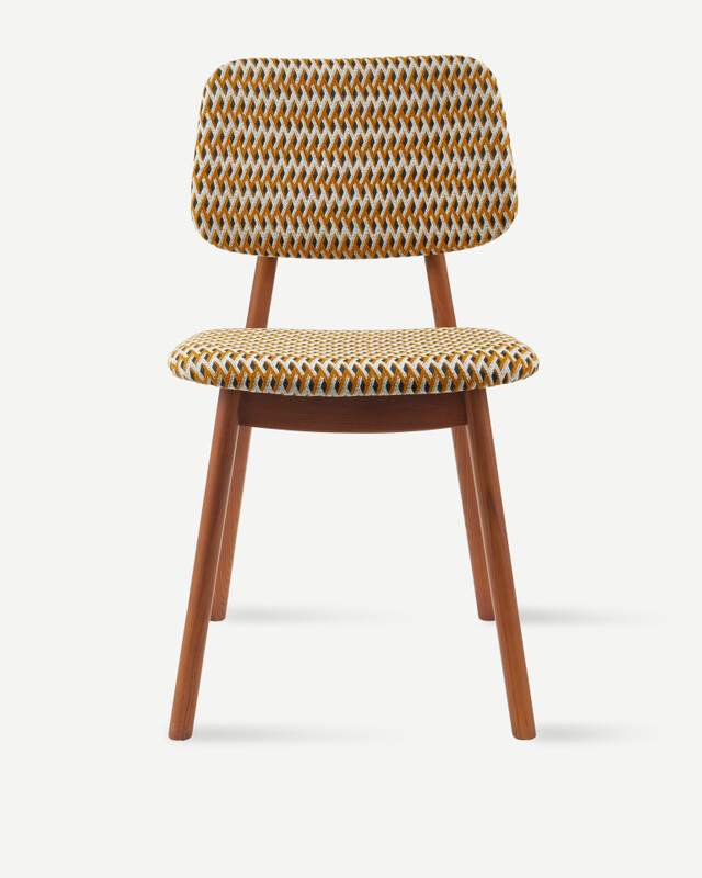 dining chair happy days geo ochre (FSC 100% certified), Ochre, pdp