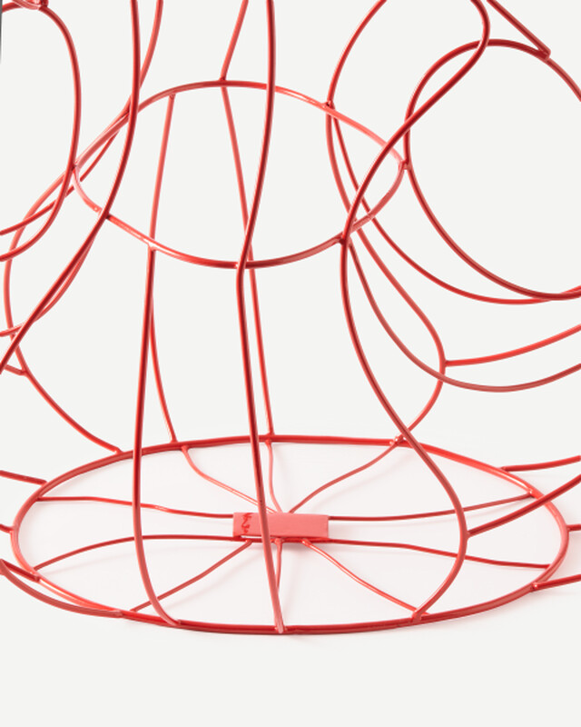 vase three ears frame red M, Coral red, pdp