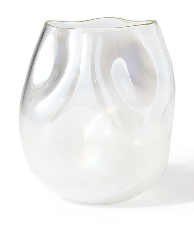 Vase collision white S, White, large